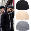 Cold Hat Men's Autumn and Winter Warm Melon Hat Short Korean Knitted Wool Hat Outdoor Land Master Hat Women's Trendy