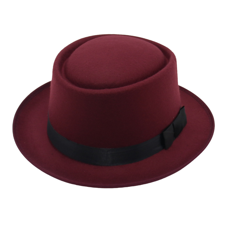 British Style Gentleman Dome Bow Ribbon Small Top Hat Western Style Clothing Collocation Elegant Fashion Hat