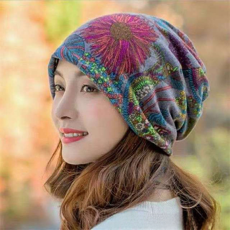 Variety scarf twisted hat cashmere collar multi-functional knitted men's and women's pile hat cold-proof warm pullover autumn and winter