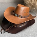 Big Along Tibetan Jazz Hat Men's and Women's Spring and Autumn Outdoor Sun Protection Sun Hat Travel Rider Hat American Western Cowboy Hat