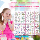 source children's cartoon unicorn tattoo stickers waterproof lasting fun cute stickers spot