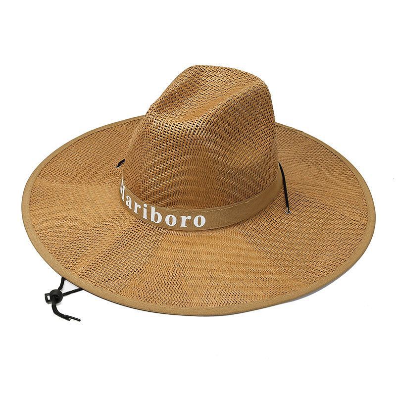 Summer women's big brim sun hat men's outdoor sun hat fishing sun hat farming straw hat beach hat