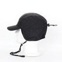 Water-repellent Baseball Cap Ear Protection Cap Warm Fleece-lined Thickened Winter Men's Windproof Rope Cap Big Head Size Adjustable