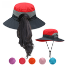 Fisherman hat female summer outdoor sun hat exposed ponytail Sun Hat sun hat mountaineering fishing parent-child travel hat