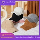 Winter Korean baseball cap middle-aged and elderly thick warm cap women windproof cold lamb plush hat