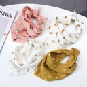 Korean-style cartoon pattern children's square scarf spring and summer thin baby silk scarf autumn and winter baby cotton linen windproof scarf