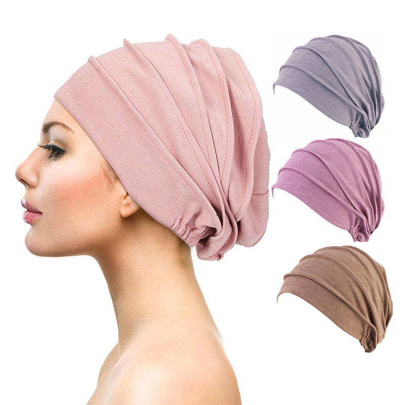 high quality supply Women's pullover cap chemotherapy cap nightcap hair loss hat TJM-267