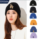 Wool Hat Women's Autumn and Winter Fashion Warm Cold Hat LA Fashion Brand Parent-Child Embroidery Ear Protection Knitted Hat Men's Children's Hat