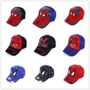 Children's Flat Along Hip-Hop Hat Summer Boys Camouflage Hat Cartoon Trendy Superman Spider-Man Baseball Cap Sunshade Mesh Hat