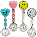 Luminous pointer smiley face KT cat nurse watch Doctor chest watch Hospital hanging watch pocket watch 25 free shipping