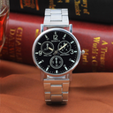 MODIYA three-eye steel band casual watch men's quartz watch manufacturers spot gift watch watch men