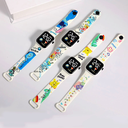 [Earth] cartoon printing button LED watch fashion personality square electronic watches for primary school students