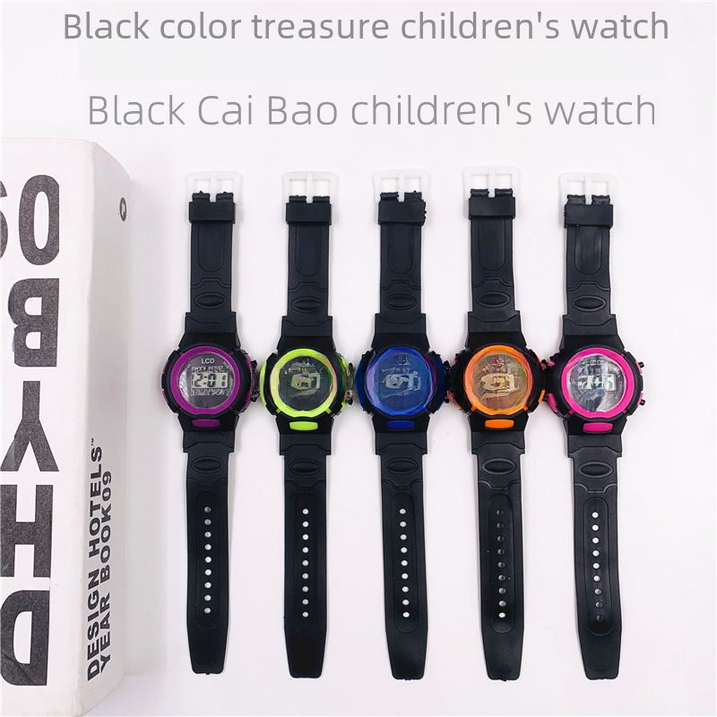 Factory direct explosions watches children boys and girls Black color circle color treasure electronic watches explosions