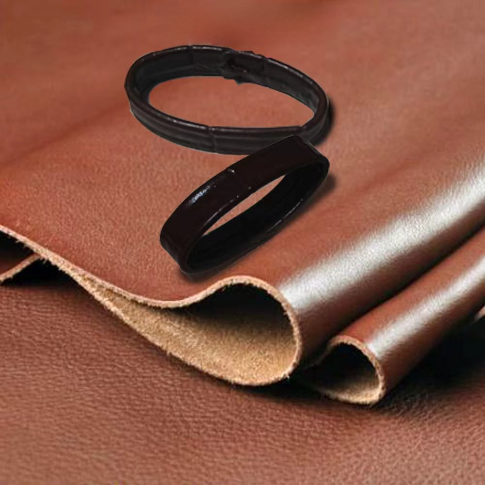Black brown leather strap leather ring factory 14mm18mm22mm16mm20mm