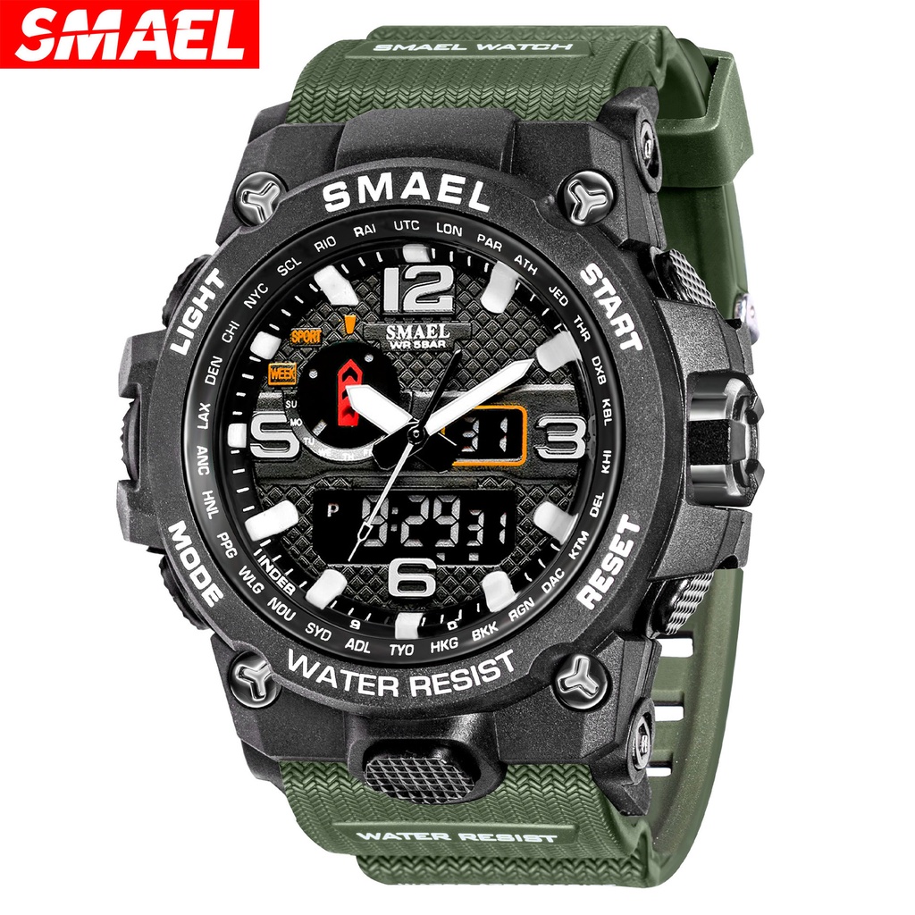 SMAEL SMAEL Explosions Men's Military Watch Waterproof Electronic Sports Watch Luminous Alarm Watch