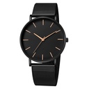 GENEVA explosions mesh belt alloy men's watch ultra-thin student quartz watch