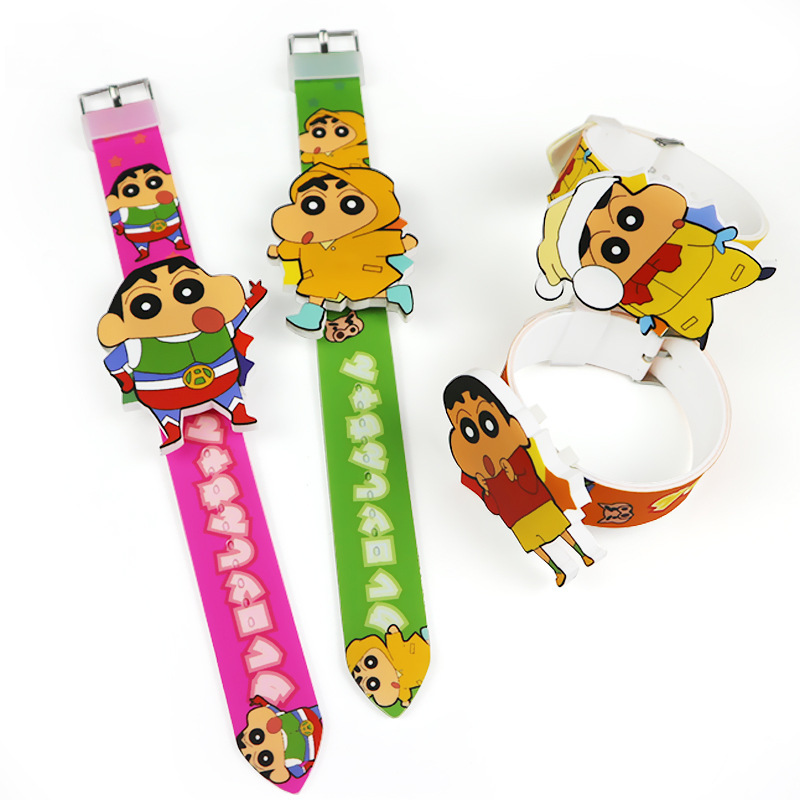 Crayon Shin-Chan Japanese cartoon children's watch can pass creative silicone bracelet LED electronic watch