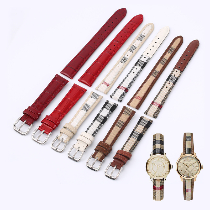 Ladies watch with women's fashion canvas cowhide watch with substitute clothing strap