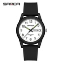 Sanda Couple Electronic Watch Men's and Women's Quartz Watch Fashion and Fresh with Calendar for Students