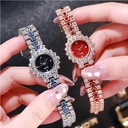 Gypsophila round e-commerce gem series small green watch women's watch bracelet watch Starry Sky plate Net red tremolo outfit