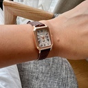 Square neutral belt watch Korean casual quartz men's and Women's Student watch manufacturers consignment