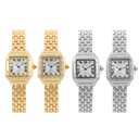 TikTok Popular Women's Fashion Watch Student Quartz Square Diamond Watch Women's Internet Celebrant Steel Band Wristwatch