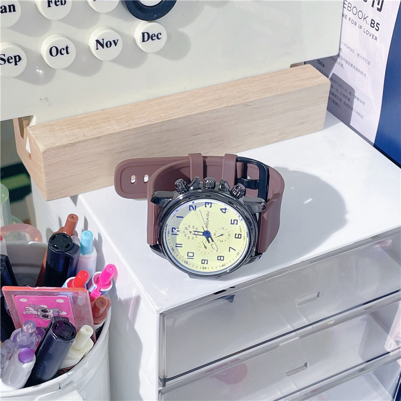 ins High School Students, Boys and Girls, College Style Examination, Retro Art Trend, All-match Couple Watch, Casual Atmosphere