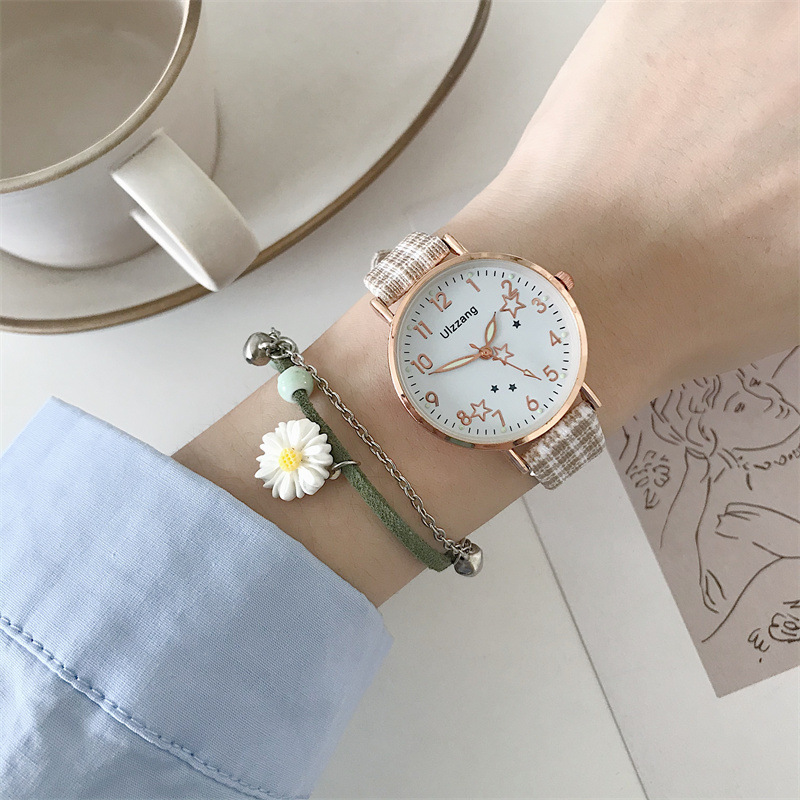 ulzzang Star Watch Women's Niche Design Summer Luminous Simple Elegant ins Style Student Creative Women's Watch