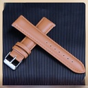 Soft leather strap plain 10mm 18 20 22mm24mm watch strap men's and women's green blue pink purple