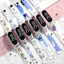 Spot printing waterproof LED electronic watch cartoon cute personality white light student touch waterproof bracelet