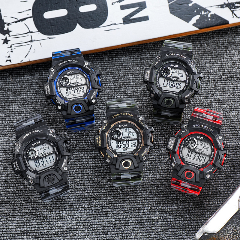 Fashion Outdoor Sports Mountaineering Men's Watch Male Student Multifunctional Personality Electronic Watch Factory