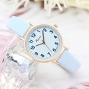 Exam Special Watch Card Enigma Watch Female Primary School Junior High School Students Simple Academic Style Digital Scale Belt Student Watch