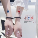Small Fresh Lightning Tattoo Sticker Waterproof Long-lasting Fashion Simple Men and Women Couple Party Party Temporary Sticker