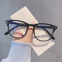 Little Red Book Online Celebrity Korean Style Anti-Blue Light Glasses Myopia Computer Eye Protection Men's and Women's Trendy Flat Glasses Women's Instagram Shows Small Face