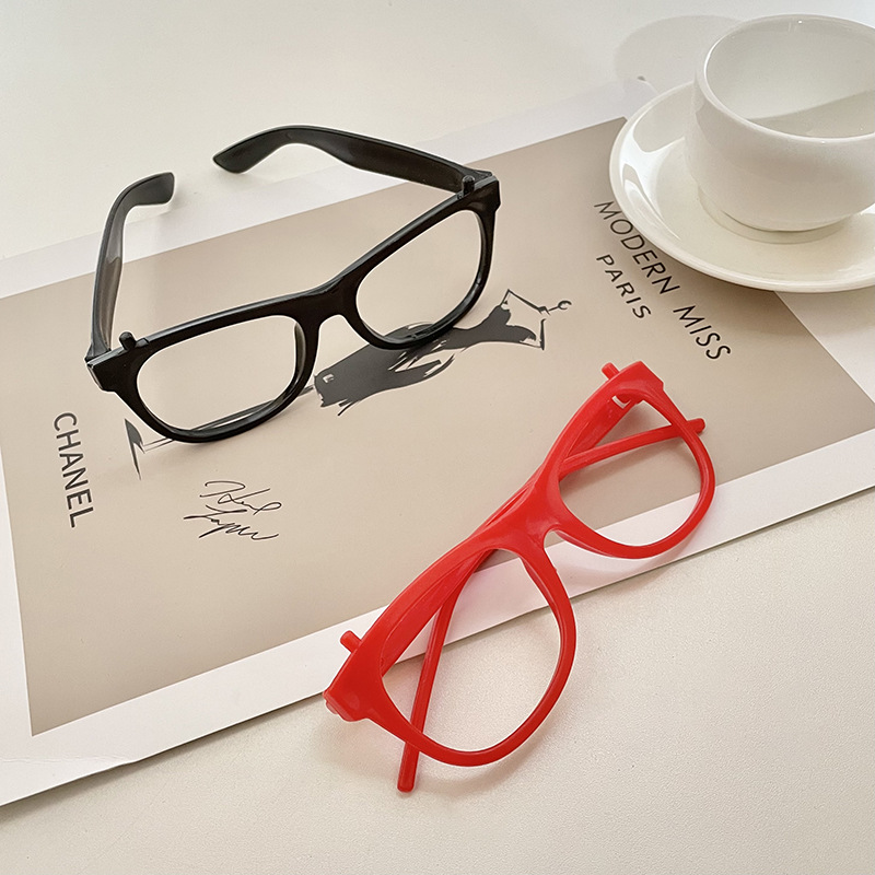 Children's glasses frame square with angle trendy cute glasses frame fashionable cute boys and girls Christmas decorative accessories
