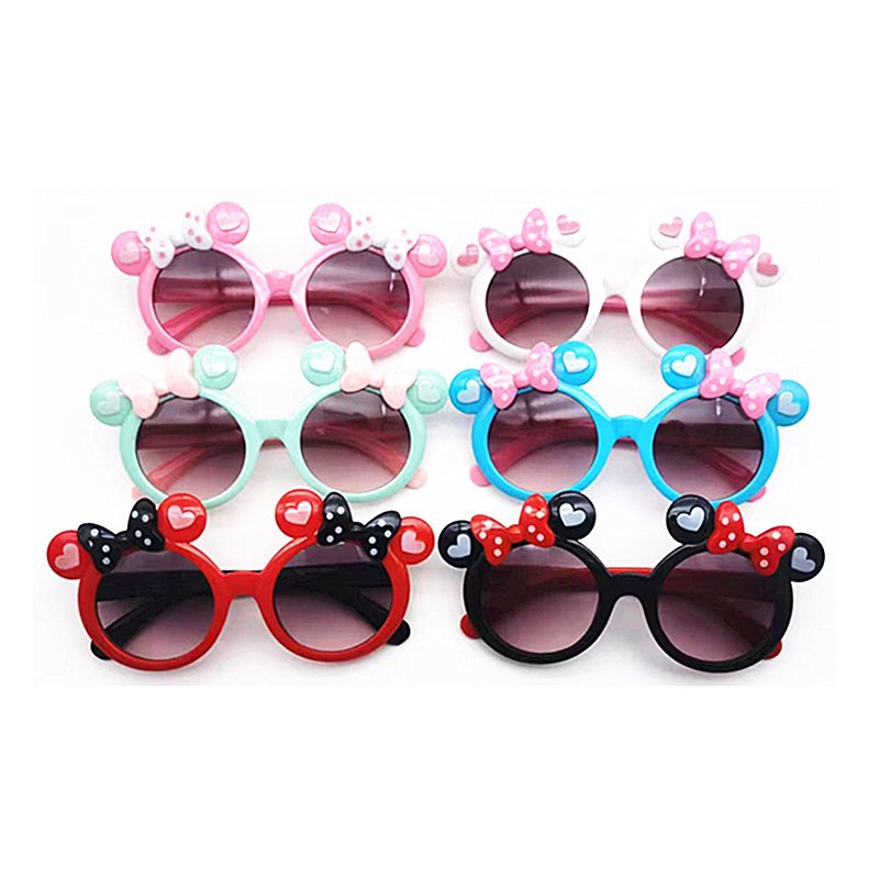 Double Bow Children's Sunglasses Boys and Girls Anti-UV Sunglasses Korean Style Cute Children's Glasses