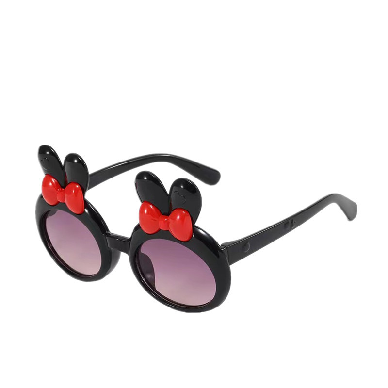 cartoon rabbit ears children's sunglasses for boys and girls bow anti-ultraviolet sunglasses baby sunscreen glasses