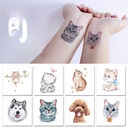 Rekalon Small Fresh tattoo stickers Cartoon Animal Dog Children's Face stickers