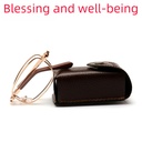 Folding Middle-aged and Elderly Reading Glasses Metal Frame Resin Glasses for the Elderly