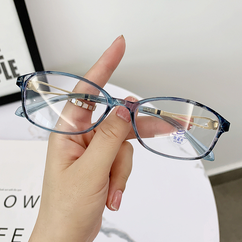 Anti-blue Light Presbyopic Glasses Women's Fashionable Fashionable Middle-aged and Elderly People's Presbyopic Glasses Internet Popular Fashionable Presbyopic Glasses