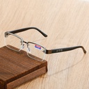 HD reading glasses frameless crystal glass reading glasses tea piece running Jianghu stall flower glasses