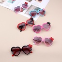 Children's Heart Sunglasses Cute Baby's Heart-Shaped Glasses for Boys and Girls Anti-UV Sunglasses KT Cat Trendy 1308