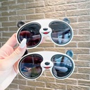 children's polarized sunglasses cartoon baby sunglasses TPEE silicone panda glasses a generation of hair