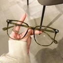 Olive Green Glasses Korean Style Women's Myopia Anti-Blue Light with Korean Style Plain Face Slimming Square Eyes Frame Trendy Men