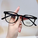 retro TR90 anti-blue light glasses Fashion Net red same style plain female myopia glasses frame 2130