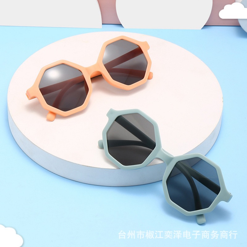 Children's sunglasses frosted glasses 3-10 years old baby decorative catwalk glasses trendy children's sunglasses