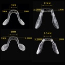 Pack silicone conjoined children's saddle support leaf soft nose pad anti-trace nose pad single hole Maan support Leaf