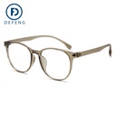 TR8064 Korean Style Plain Glasses Frame with Myopia Optical Frame Round Anti-Blue Light High Elastic Toughness Light