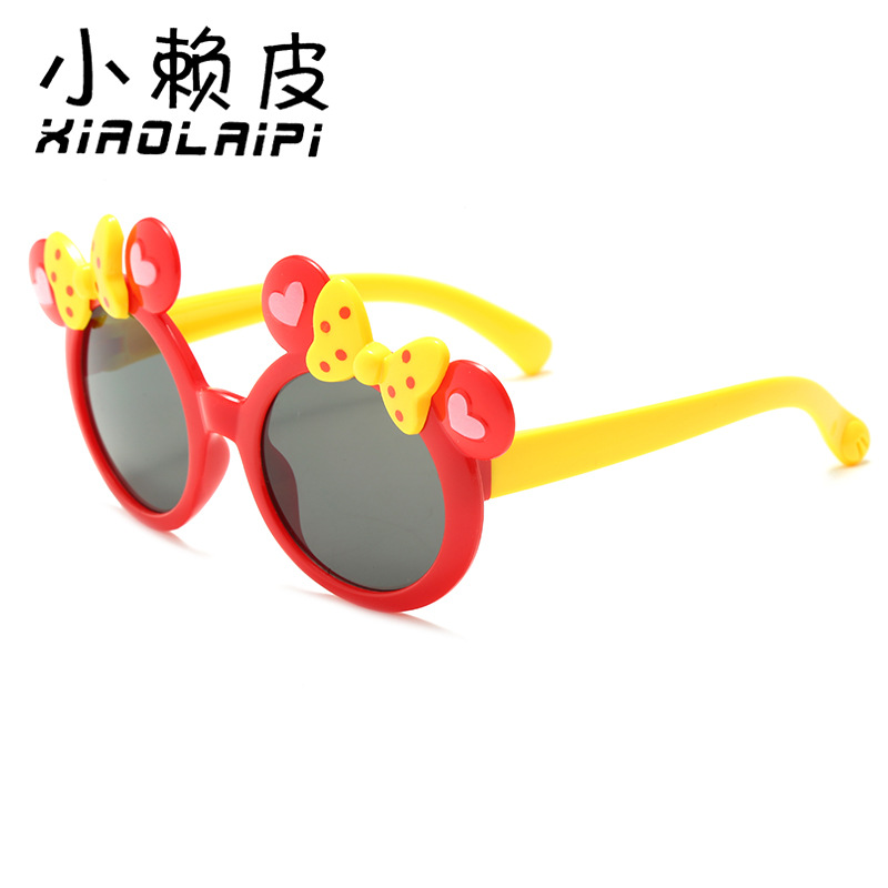 Children's Sunglasses Girls Cartoon Bow Anti-UV Glasses Fashion Boys Personalized Baby Sunglasses