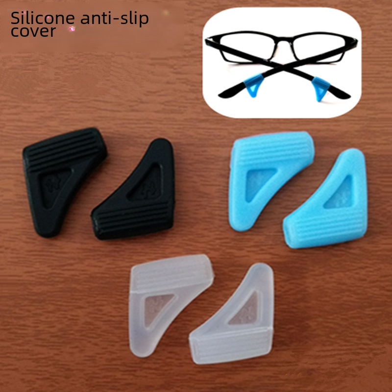 Products Glasses Spinning Slide Cover Eye Frame Leg Silicone Fixed Ear Hook Holder Clip Ear Spinning off Hook Accessories Foot Cover